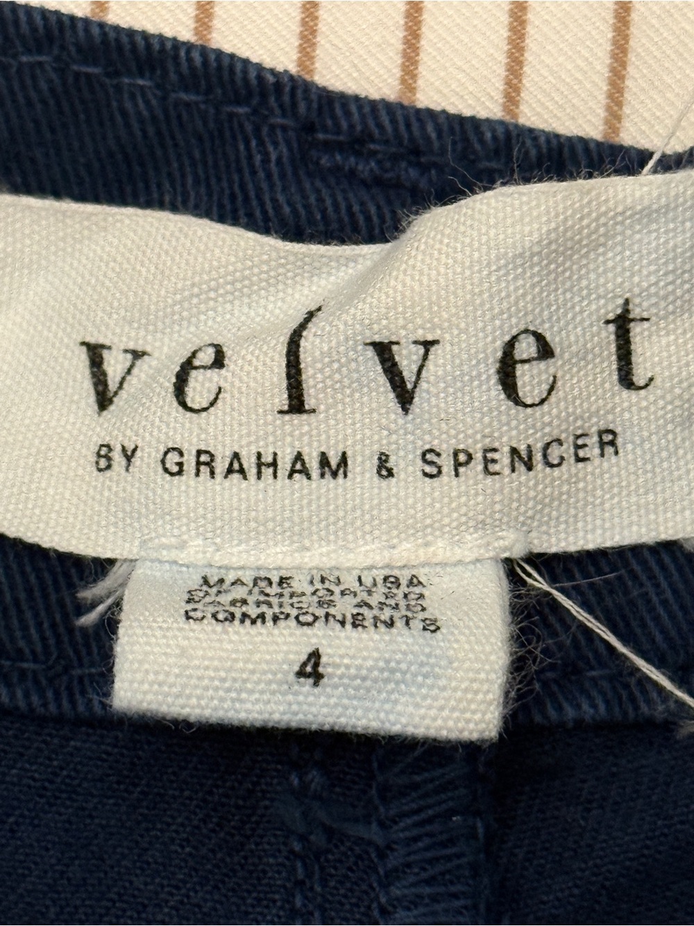 Velvet by Graham & Spencer Wide-Leg Jeans in Deep Navy - Picture 6 of 6